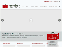 Tablet Screenshot of memberinsurance.com